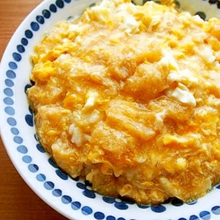 油揚げと卵のふんわり♪和風だしあんかけ丼